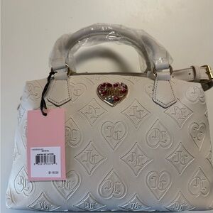 Juicy Couture Cream Handbag with Gold Accents